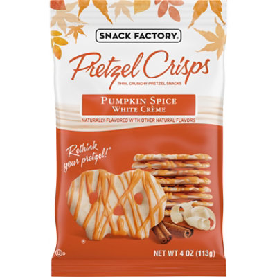 Snack Factory Pumpkin Spice White Creme Pretzel Crisps - 4 OZ - Image 2