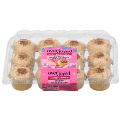 Overjoyed Mini Churro Dulce Leche Cupcakes - 10.5 OZ - Image 2