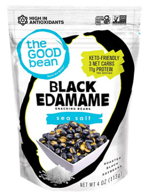 The Good Bean Edamame Black Seasalt - 4 OZ - Image 1