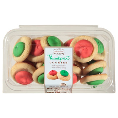 Christmas Thumbprint Cookies - 0.656 LB - Image 1