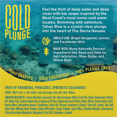 Everyman Jack Bar Soap Tahoe Blue - 5 OZ - Image 4