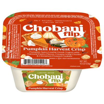 Chobani Flip Limited Edition Pumpkin Harvest Crisp Greek Yogurt - 4.5 Oz - Image 2