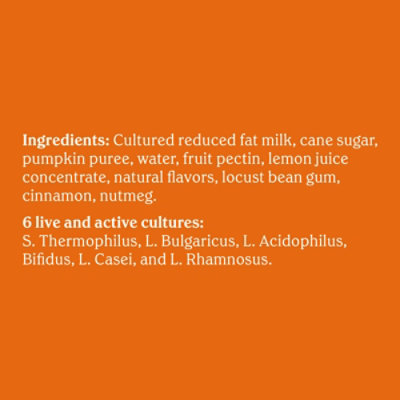 Chobani Lowfat Greek Yogurt Limited Batch Pumpkin Spice Blended 5.3oz - 5.3 OZ - Image 4