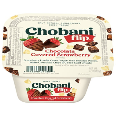 Chobani Flip Lowfat Greek Yogurt Chocolate Covered Strawberry 4.5oz - 4.5 OZ - Image 3