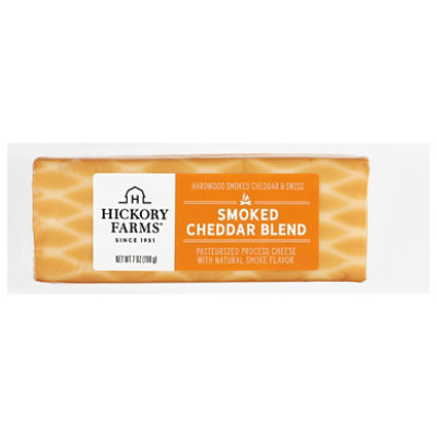 Hickory Farms Smoked Cheddar Blend Cheese Bar 7oz - 7 OZ - Image 1