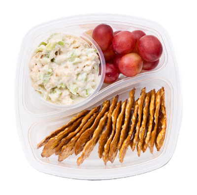 ReadyMeals Tuna Salad Cup Duo with Grapes N Pretzel Ready2eat - Each - Image 1