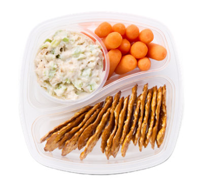 ReadyMeals Tuna Salad Cup Duo with Carrots N Pretzel Ready2eat - Each - Image 1