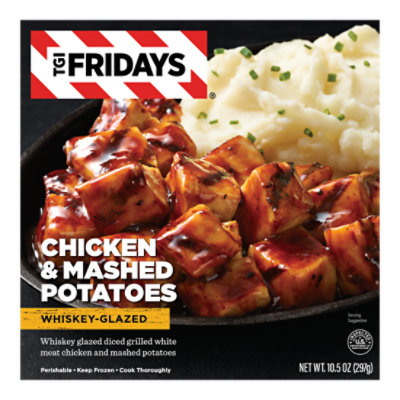 TGI Fridays Whiskey Glazed Diced Grilled Chicken With Mashed Potatoes - 10.5 Oz