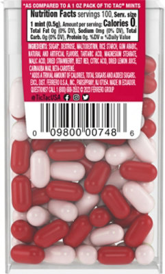 Tic Tac Strawberry & Cream Hard Candy Mints 1.7oz Single Pack 100 Pieces - 1.7 OZ - Image 6