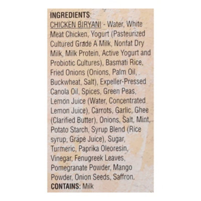 Deep Indian Kitchen Chicken Biryani W Rice - 9 OZ - Image 5