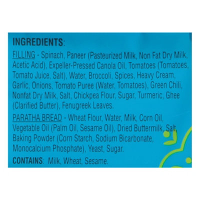 Deep Indian Kitchen Wrap Kati Spinach Paneer - 5 OZ - Image 5