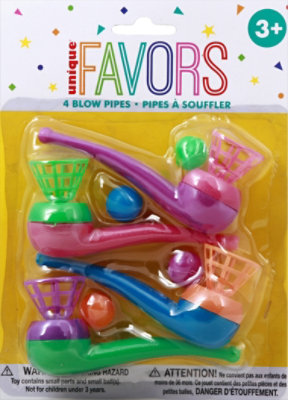 Unique 4 Blow Pipes Favors - 4 CT - Image 2