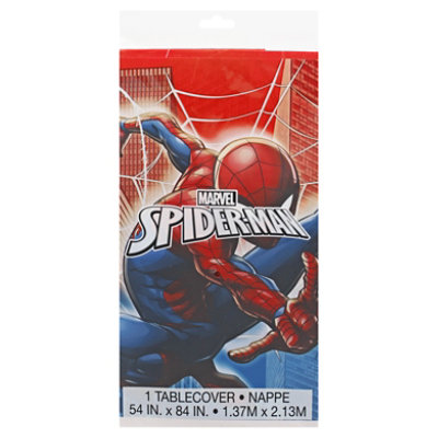 Unique Spiderman Plstc Tblcvr 54x84 - EA - Image 1