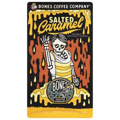 Bones Coffee Company Coffee Ground Salted Caramel - 12 OZ - Image 1