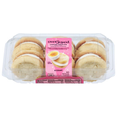 Overjoyed Creme Brulee Sandwich Cookies - 6 Each - Image 1