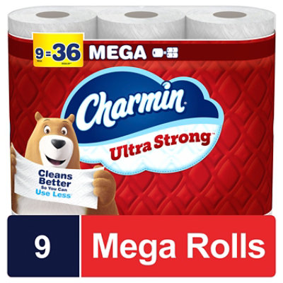 Charmin Strong 9 Mega Roll - 9 RL - Image 1
