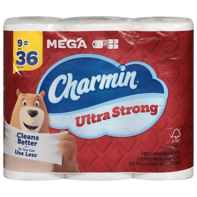 Charmin Strong 9 Mega Roll - 9 RL - Image 1