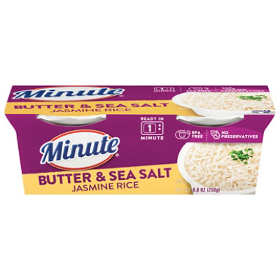 Minute Ready To Serve Butter And Salt Jasmine Rice 2-4.4 Oz Cups - 8.8 OZ - Image 2