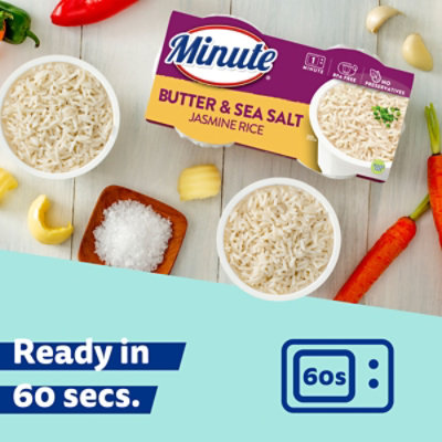 Minute Ready To Serve Butter And Salt Jasmine Rice 2-4.4 Oz Cups - 8.8 OZ - Image 3