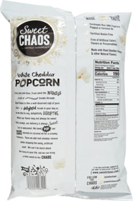 Sweet Chaos White Cheddar Popcorn 6oz - 6 OZ - Image 6