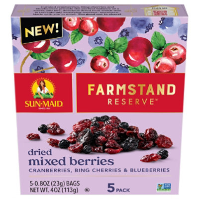 Sun Maid Farmstand Reserve Dried Mixed Berries 5-.8 Oz - 5-.8 OZ - Image 2