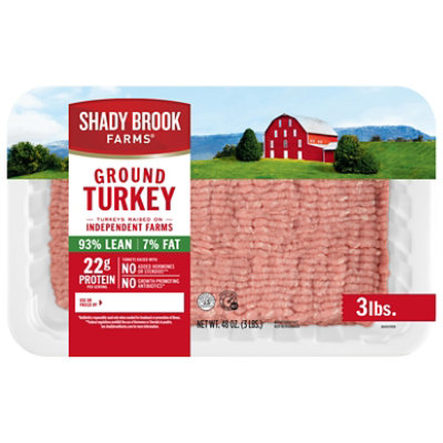 Sbf 93% Lean 7% Fat Ground Turkey 48 Oz - 48 OZ - Image 1