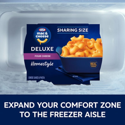 Kraft Deluxe Four Cheese Mac & Cheese Sharing Size Frozen Meal 20 Oz Box - 20 OZ - Image 2