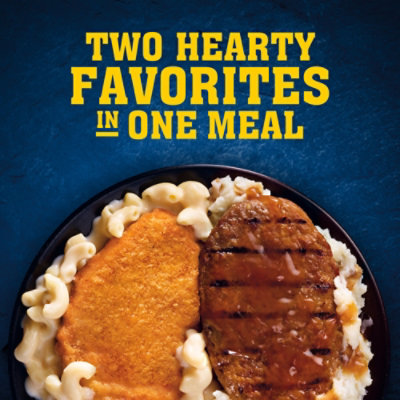 Hungry Man Combo Salisbury Steak And Fried Chicken Frozen Ssm, 15 Oz - 15 OZ - Image 2