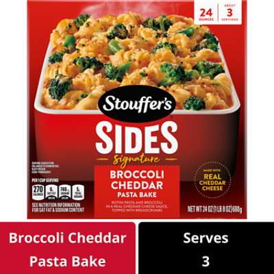 Stouffer's Broccoli Cheddar Pasta Bake Frozen Entree 24 Oz. Box - 24 OZ - Image 2