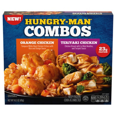 Hungry Man Orange Teriyaki Chicken Frozen Ssm, 14.500 Oz - 14.5 OZ - Image 3