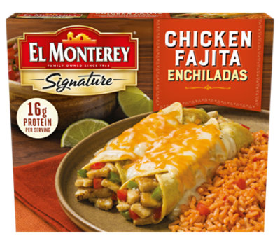 El Monterey Signature Fajita Enchilada 10 Oz Frozen Entree - 10 OZ - Image 4