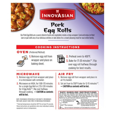 InnovAsian Pork Egg Rolls - 10.8 Oz - Image 7