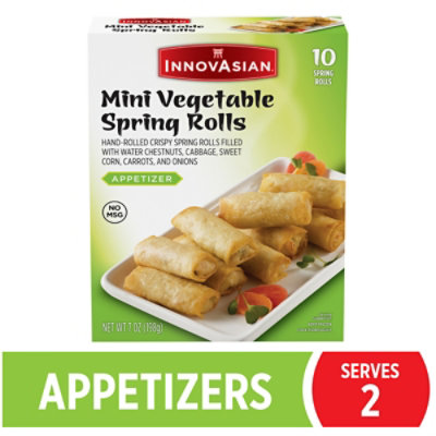 InnovAsian Mini Vegetable Spring Rolls - 7 Oz - Image 2