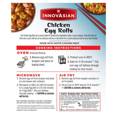 InnovAsian Chicken Egg Rolls - 10.8 Oz - Image 7