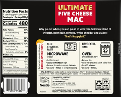 Stouffers Frozen Premium Mac & Cheese 8oz - 8 OZ - Image 6