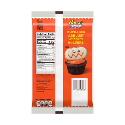 Reeses White Creme Peanut Butter Pumpkins Halloween Candy Packs - 1.2 Oz 6 Count - Image 2
