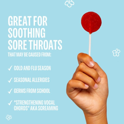 Lolleez Organic Throat Soothing Pops for Kids Variety Pack - 15 Count - Image 2