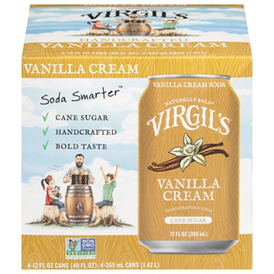 Virgils Vanilla Cream Soda 4-12fz - 4-12 FZ