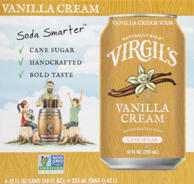 Virgils Vanilla Cream Soda 4-12fz - 4-12 FZ - Image 6