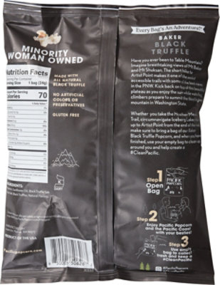 Pacific Popcorn Baker Black Truffle 1.1oz - 1.1 OZ - Image 5