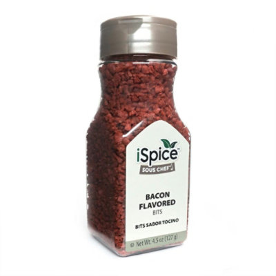 iSpice | Bacon Flavored Bits | 4.5 oz | Gourmet Spice | Kosher |Authentic Flavor - Image 1