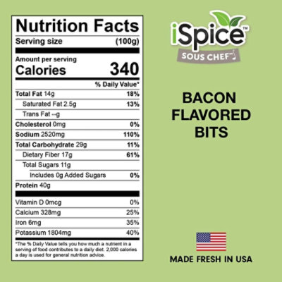 iSpice | Bacon Flavored Bits | 4.5 oz | Gourmet Spice | Kosher |Authentic Flavor - Image 4