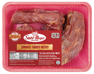Stahl Meyer Smoked Turkey Necks Tray Pack - LB - Image 1