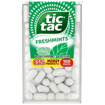 Tic Tac Fresh Breath Mints Freshmints Hard Candy Mints 1.7oz Single Pack 100 Pieces - 1.7 OZ - Image 2