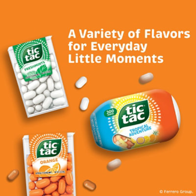 Tic Tac Orange Hard Candy Mints Single Pack 100 Pieces - 1.7 OZ - Image 5