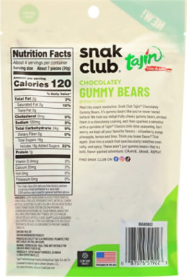 Tajin Chocolatey Gummy Bears 4oz Bag - 6 CT - Image 6