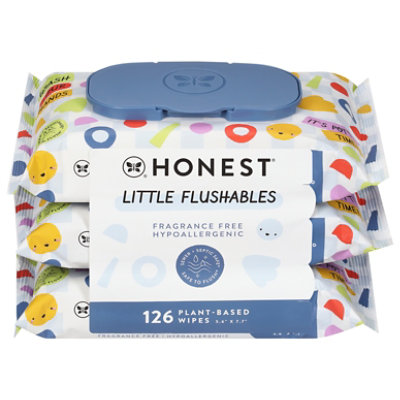 The Honest Company Toddler Flushable Wipes 126ct - 126 CT - Image 2