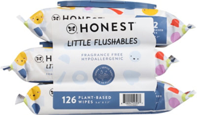 The Honest Company Toddler Flushable Wipes 126ct - 126 CT - Image 4