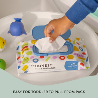 The Honest Company Toddler Flushable Wipes 126ct - 126 CT - Image 2