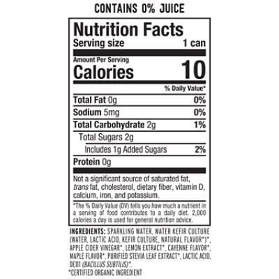 Kevita Lemon Cayenne Sparkling - 12 Oz - Image 3